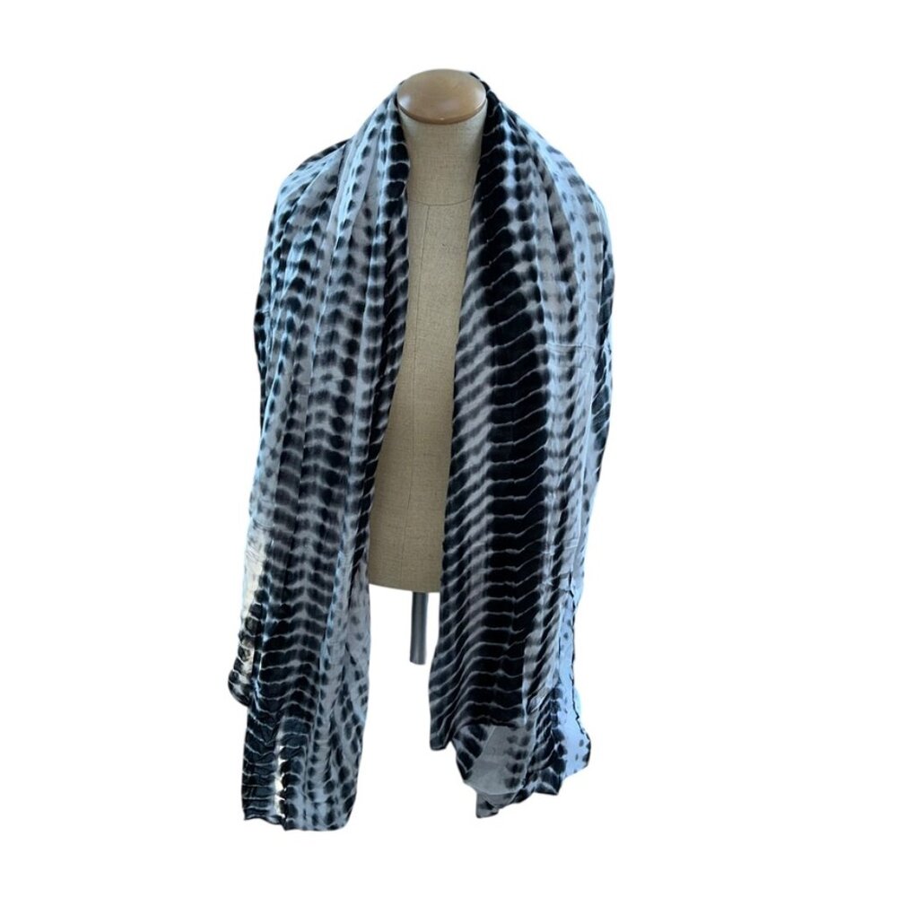 michael stars indigo tie dye NEW jersey knit shawl wrap pareo